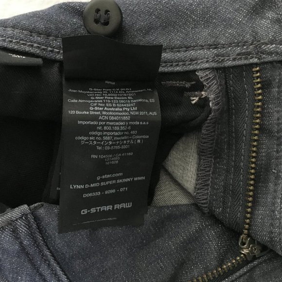 G-Star Raw Women's Lynn Mid Super Skinny Jeans - Picture 8 of 9
